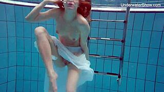 Big Ass and Tits Brunette Babe Diana Shows Off Juicy Curves by the Pool in Bikini