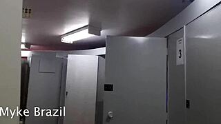 Roberta Dias and Myke Brazil Slam Hard in Sex Shop Cabin Fun