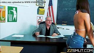 Passionate Teen Fucks Professor In Classroom.