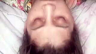 Take this deep throat upside down, baby, and finish all over my face!