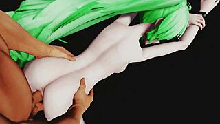 Miku on casting couch bent over for interview part 5