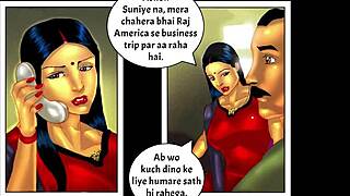 savita bhabhi's adventures continue in episode 4 of the comic series. a captivating indian cartoon story unfolds.