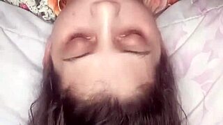 Take this deep throat upside down, baby, and finish all over my face!