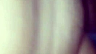 Feel that huge black cumshot on my belly