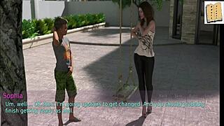 In this homemade game, the 27-year-old wife and stepmother with big tits and ass engage in amateur sex.