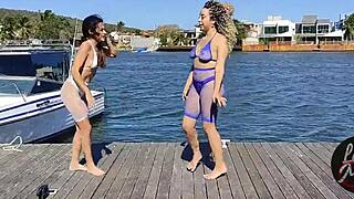 Hey, dancing with big tits leads to oral and cum 😏