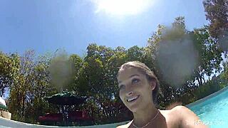 Pool Go-Pro Fun With Dani Daniels 😎