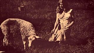 beauty bent over for hairy doggystyle?