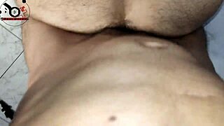 black pornstar gets fingered and masturbates hairy pussy before bareback cum