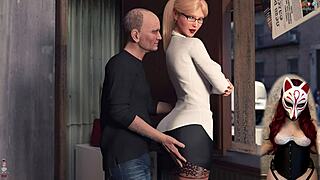 Jessica O'Neil's Hard News Ep 20: Nasty Old Dude Groping Her in Corset