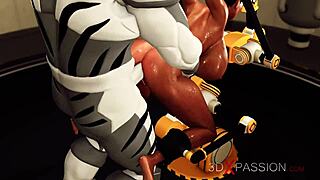 Big Tits Beauty Bound Tight for Extreme Hardcore Fucking Action!