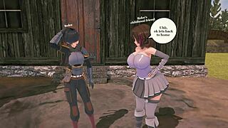 This is a set of hentai images that depict sexually perverted Japanese characters on adventurous images