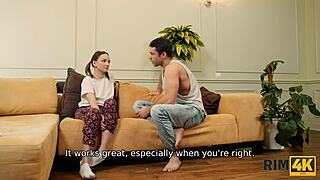 Teaching her submissive to rim her – Russian mistress