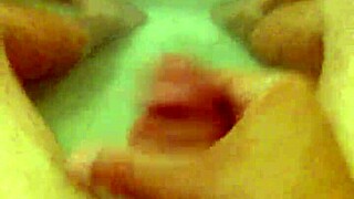 jerking in bathtub with shemale and bisexual vibes