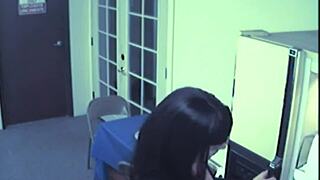 busty slut masturbates with food?