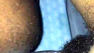 Facedown position teases her wet pussy ready for cum in suggestive play.