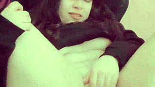 Hey, check out cute Hana Lily, an 18+ teen virgin, touching herself!