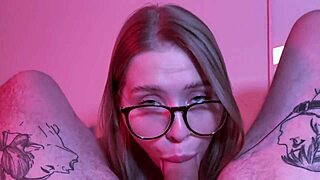 Cumshot Lands on Step Sister's Ass After College Classes