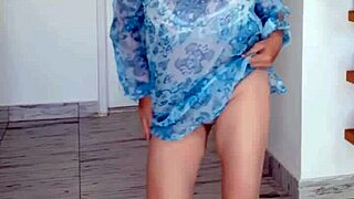 i'm eating pussy and watching huge boobs bounce in pov after her striptease and shower by mariaold milf