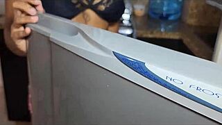 Wow! Petite Asian Tayler Sucks and Fucks Me Dry in Kitchen!