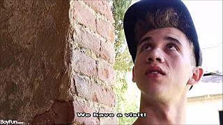 gay outdoor backyard bareback fuck