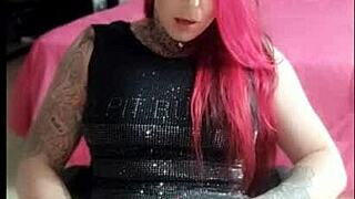 She feels horny and cums alone