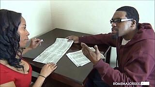 Hey, watch Rome Major deepthroat and ride big cock while fucking Envy Starr's wet pussy in cowgirl