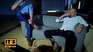 Here is the hot link to their video, featuring the blonde babe Angelika Grays preparing for a bachelor party from a first-person point of view