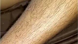 Crown says, 'Let's have sex on the sofa,' leading to anal creampie.