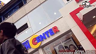 German Brunette Milf Picked Up for Public Car Sex