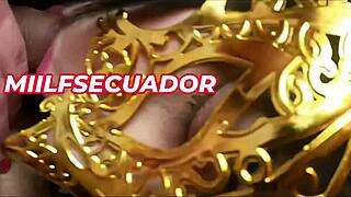 Latina with big ass fucks the boy for the first time.