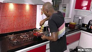 Romantic Dinner Turns Into Raw Bareback Fucking with Anal Action. Big Ass Bent Over for Monster Cock Doggy!