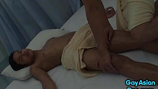 Petite Asian twink feels intense pleasure from bareback