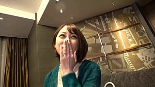 japanese wife with big tits gives amazing blowjob