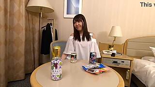 New employee Erika poses erotically for camera, soaking wet during hardcore sex