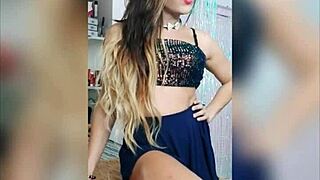 cute solo shemales masturbate in mirror compilation.