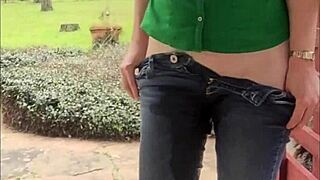 St Patricks Day She Changes Clothes and Soaks Her Jeans