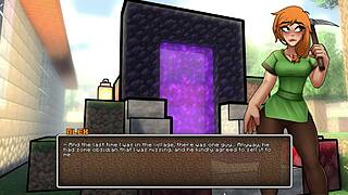 Equipping our girl with the golden bikini in Hornycraft! 😏