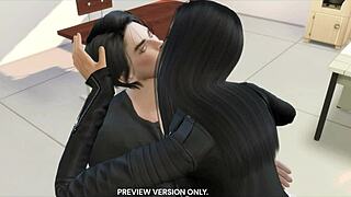 Damon Salvatore and Elena Gilbert’s animated preview in the classroom
