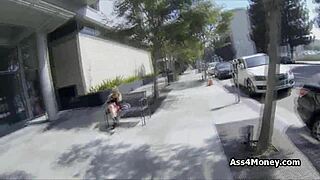 Look at this barista spreading wide for cock and cash! So hot!