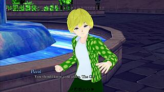 In This Hentai Game, A Milf Gropes A Teen In Heavenly Peaks Adventure