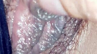 Uncle's forbidden touch on her hairy pussy