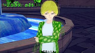 In This Hentai Game, A Milf Gropes A Teen In Heavenly Peaks Adventure