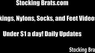 Feel The Passion As We Dive Into A Lesbian Threesome In Stockings, Full Of Fetish And BDSM