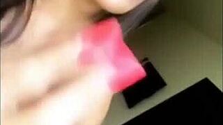 cute solo shemales masturbate in mirror compilation.