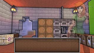 Equipping our girl with the golden bikini in Hornycraft! 😏