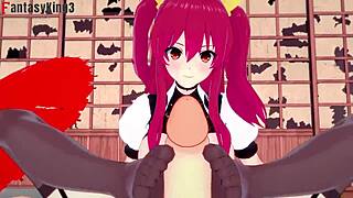 Stella vermillion gives footjob, handjob, boobjob, and pov fucking