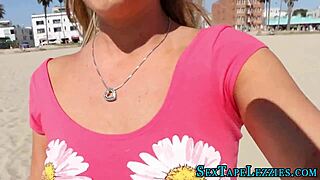 watch this real blonde lesbian licking her friend 😘