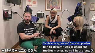 become doctor tampa gives channy crossfire hitachi orgasms during hospital physical