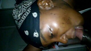 cheating ebony mom sucking big black dick